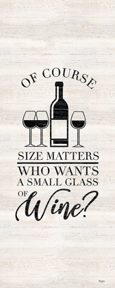 Picture of WINE HUMOR VERTICAL II-SIZE MATTERS