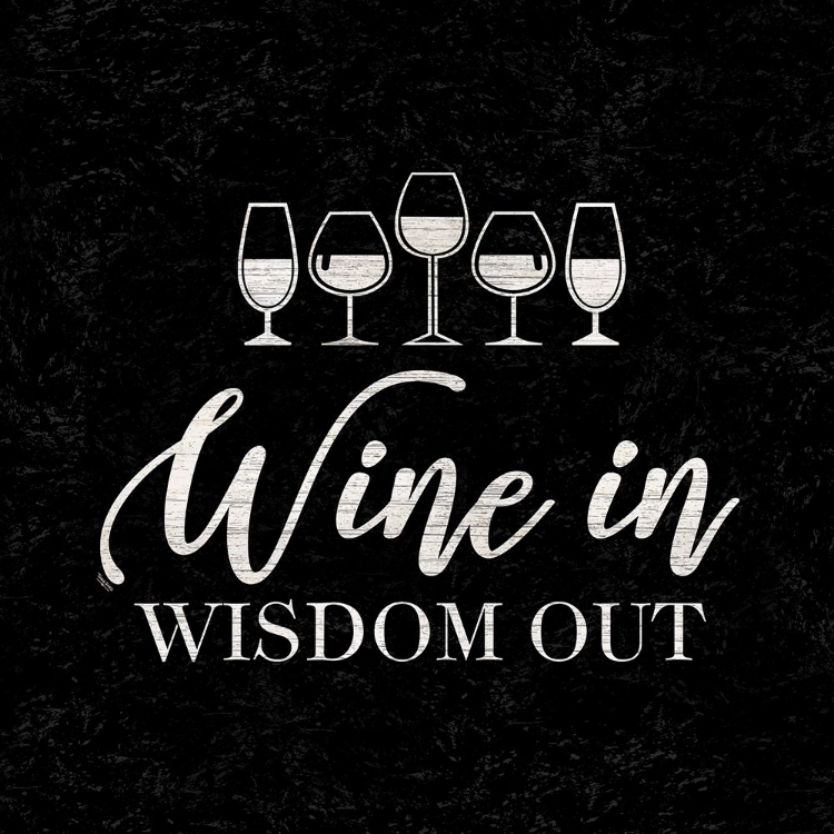 Picture of WINE HUMOR BLACK VI-WISDOM OUT