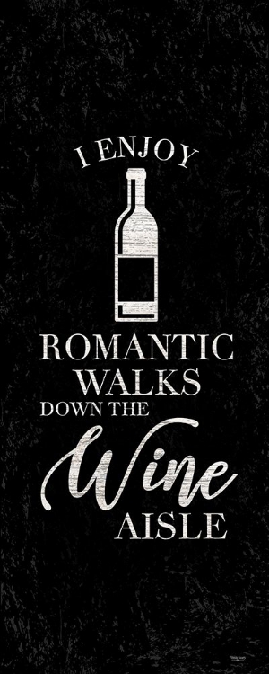 Picture of WINE HUMOR VERTICAL BLACK I-ROMANTIC WALKS