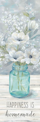 Picture of VINTAGE JAR BOUQUET SENTIMENT VERTICAL I-HAPPINESS