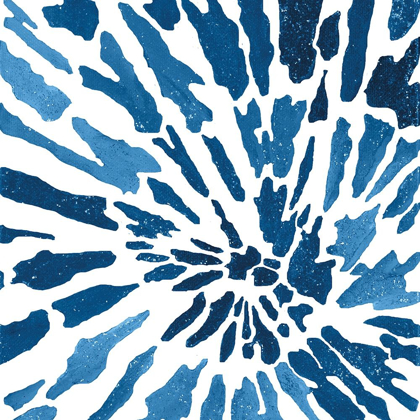 Picture of BLUE FLORAL BURST I