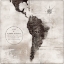 Picture of WORLD MAP BLACK AND WHITE VI-SOUTH AMERICA