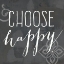 Picture of CHOOSE HAPPY ON BLACK