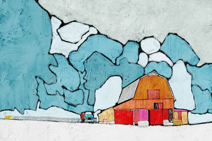 Picture of BARN UNDER BLUE SKIES