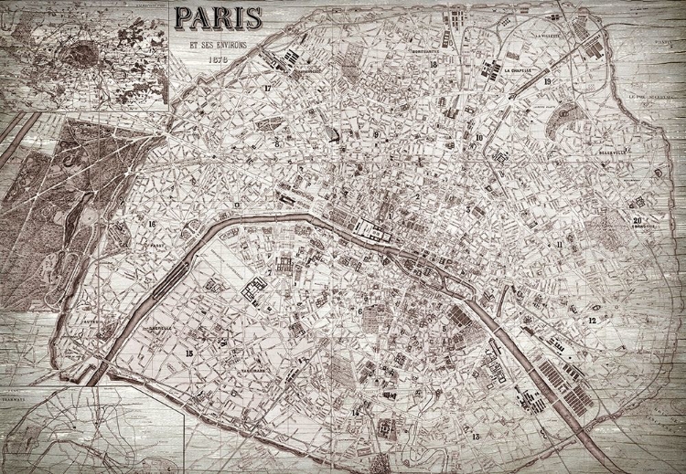 Picture of MAP OF PARIS