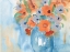 Picture of ORANGE BLUE BOUQUET