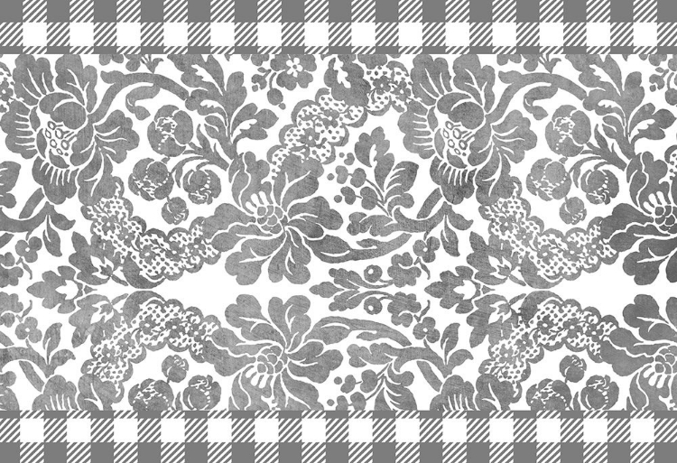 Picture of GINGHAM FLORAL GRAY