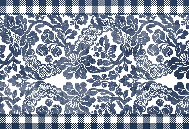 Picture of GINGHAM FLORAL NAVY