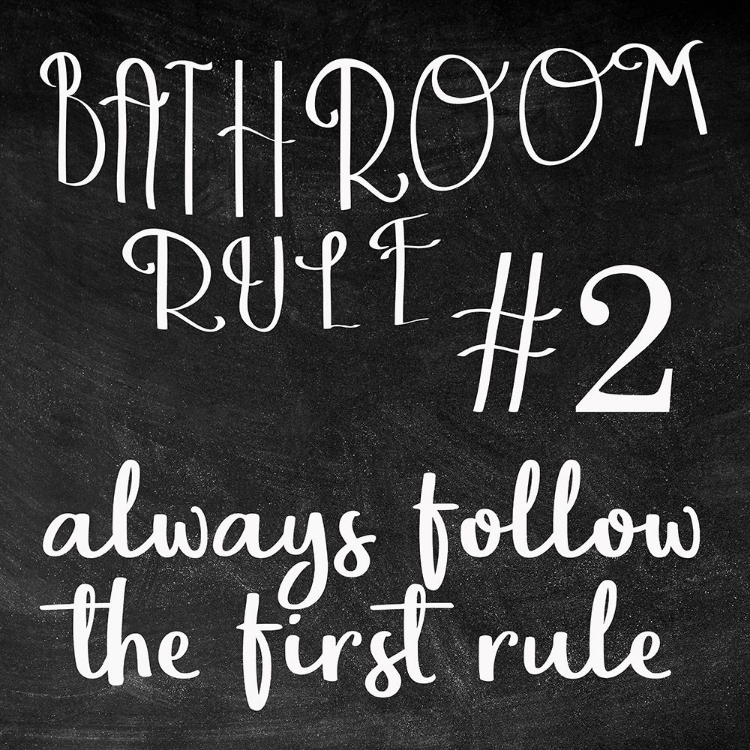 Picture of BATH RULES 3