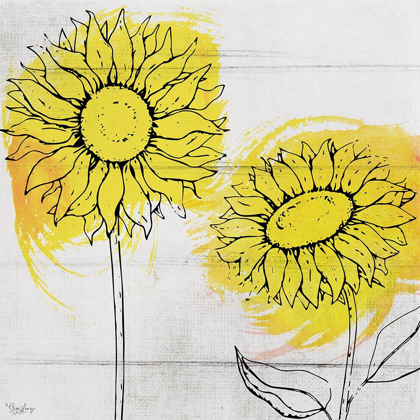 Picture of TWO SUNFLOWERS