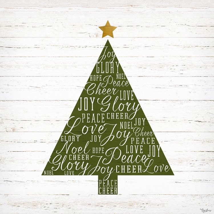 Picture of CHRISTMAS WORDS TREE
