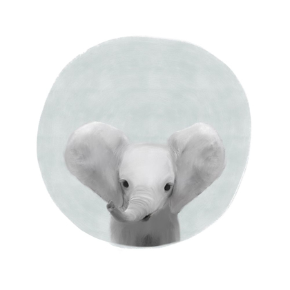 Picture of CIRCLE ELEPHANT GRAY