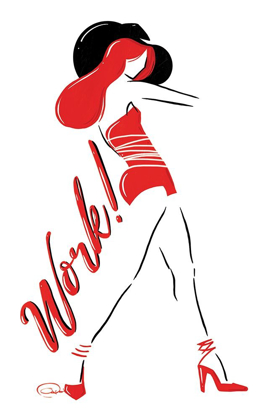 Picture of WORK LADY IN RED