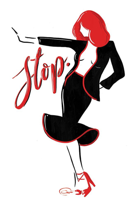 Picture of STOP LADY IN RED