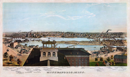 Picture of MINNEAPOLIS MINNESOTA - SHOBER 1874