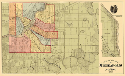 Picture of MINNEAPOLIS MINNESOTA LANDOWNER - ANDREAS 1874