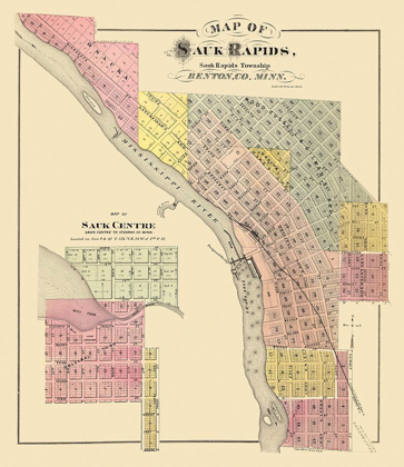 Picture of SAUK RAPIDS MINNESOTA LANDOWNER - ANDREAS 1876