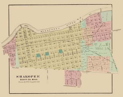 Picture of SHAKOPEE MINNESOTA - ANDREAS 1874