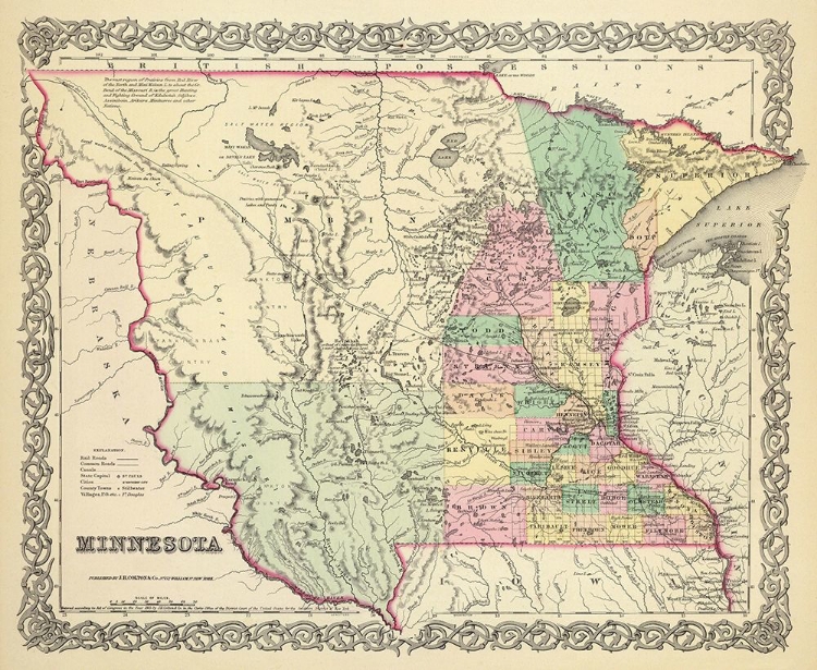 Picture of MINNESOTA - COLTON 1856