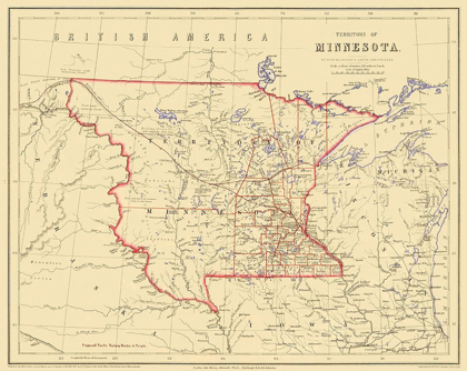 Picture of MINNESOTA TERRITORY - ROGERS 1857