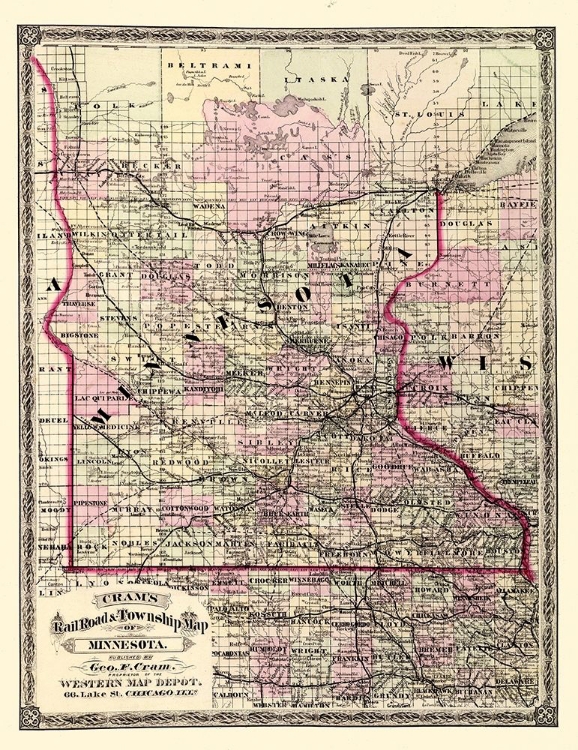 Picture of MINNESOTA - CRAM 1875