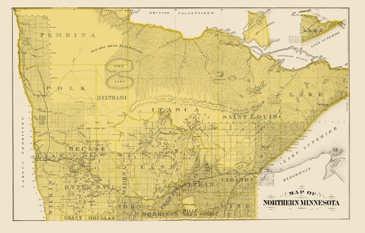 Picture of NORTHERN MINNESOTA - ANDREAS 1874