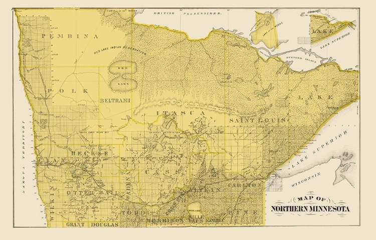 Picture of NORTHERN MINNESOTA - ANDREAS 1874