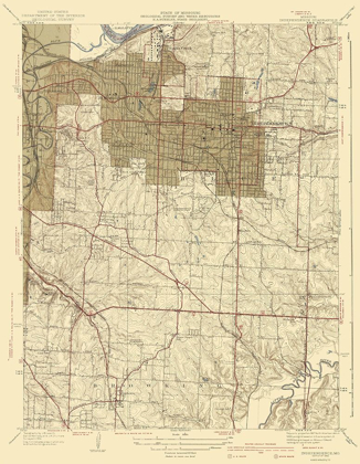 Picture of INDEPENDENCE MISSOURI QUAD - USGS 1940