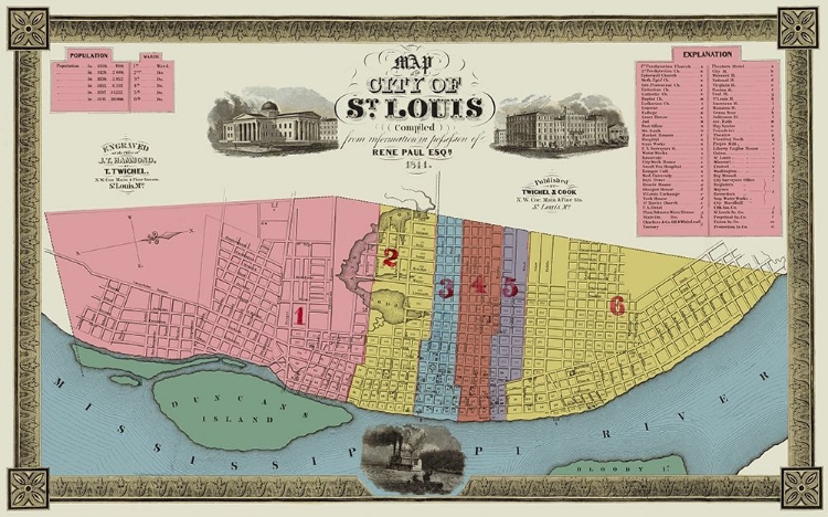 Picture of ST. LOUIS MISSOURI - TWICHEL 1844