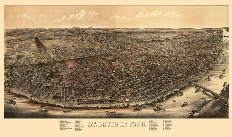 Picture of ST LOUIS MISSOURI - JUEHNE 1896