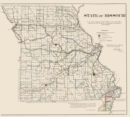 Picture of MISSOURI - USGLO 1866