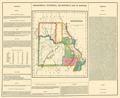 Picture of MISSOURI GEOGRAPHICAL, STATISTICAL, HISTORICAL