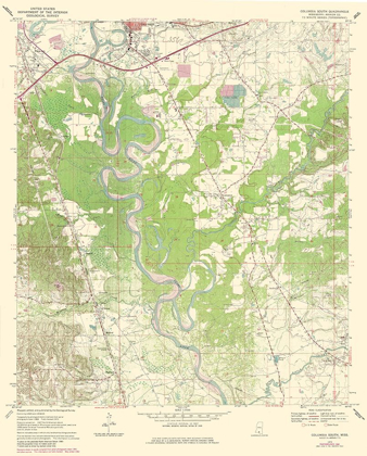 Picture of SOUTH COLUMBIA MISSISSIPPI QUAD - USGS 1970