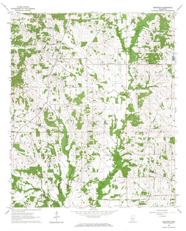 Picture of EBENEZER MISSISSIPPI QUAD - USGS 1964