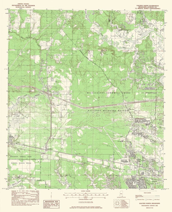 Picture of NORTH GAUTIER MISSISSIPPI QUAD - USGS 1982