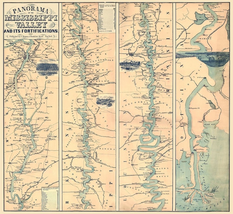 Picture of MISSISSIPPI VALLEY FORTIFICATIONS - MAGNUS 1863