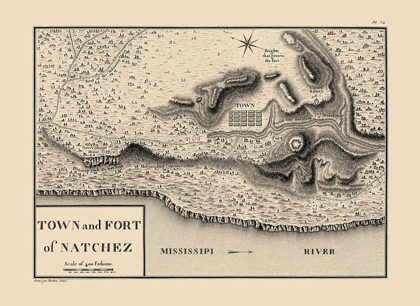 Picture of NATCHEZ MISSISSIPPI - COLLOT 1796