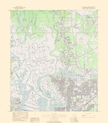 Picture of NORTH PASCAGOULA MISSISSIPPI QUAD - USGS 1979
