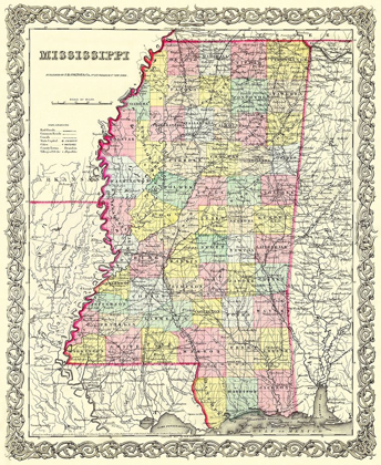 Picture of MISSISSIPPI - COLTON 1855