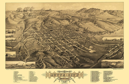 Picture of BUTTE MONTANA - STONER 1884