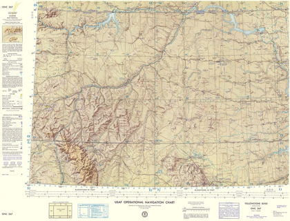 Picture of YELLOWSTONE RIVER MONTANA AERONAUTICAL SHEET