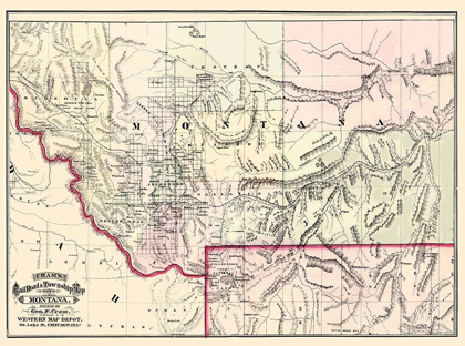 Picture of MONTANA TERRITORY - CRAM 1875