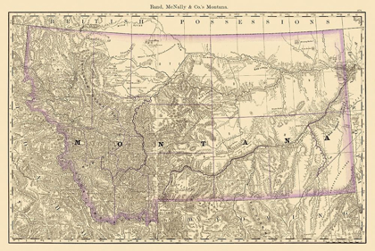 Picture of MONTANA - RAND MCNALLY 1879