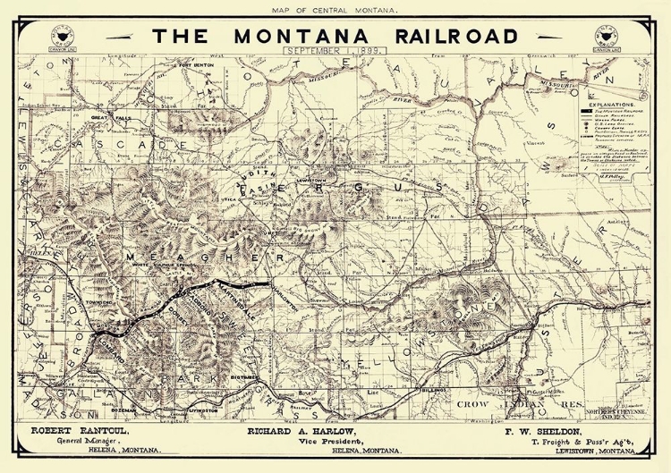 Picture of MONTANA RAILROAD - POLLEY 1899