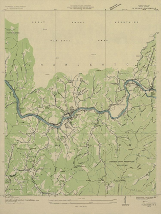 Picture of BRYSON NORTH CAROLINA QUAD - USGS 1936