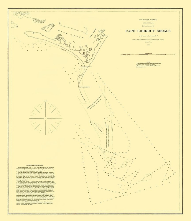 Picture of CAPE LOOKOUT SHOALS - USCS 1864