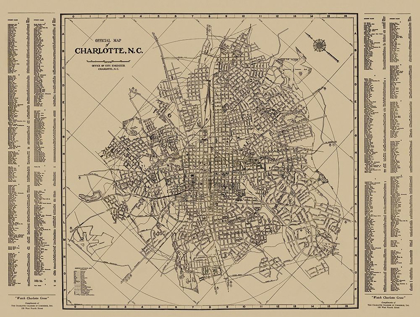 Picture of CHARLOTTE, STREET GUIDE NORTH CAROLINA - 1935