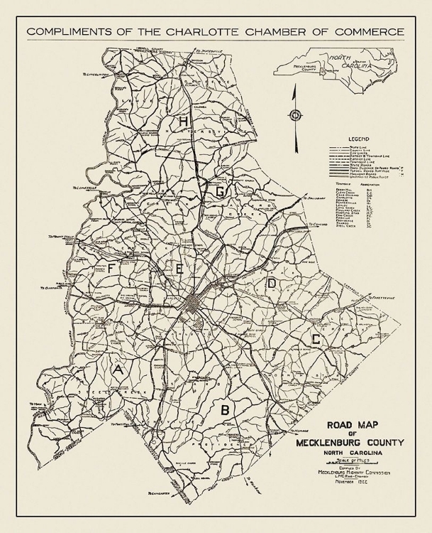 Picture of MECKLENBURG NORTH CAROLINA - ROSS 1922