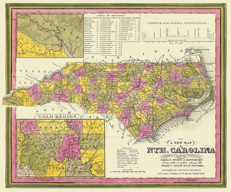 Picture of NORTH CAROLINA - MITCHELL 1846