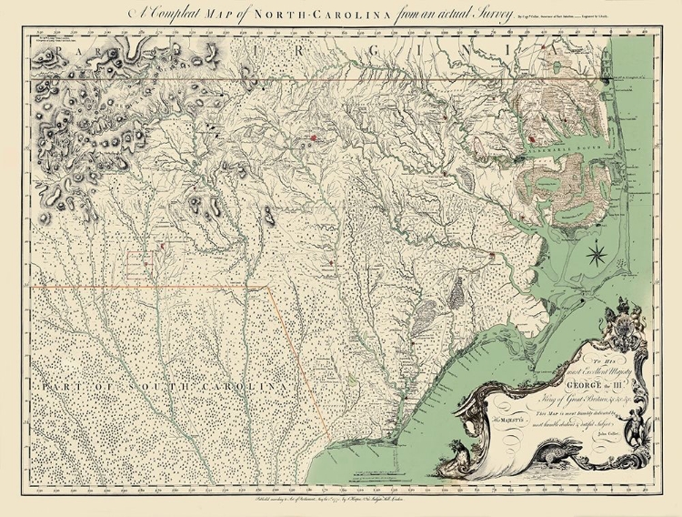 Picture of NORTH CAROLINA - BAYLY 1770